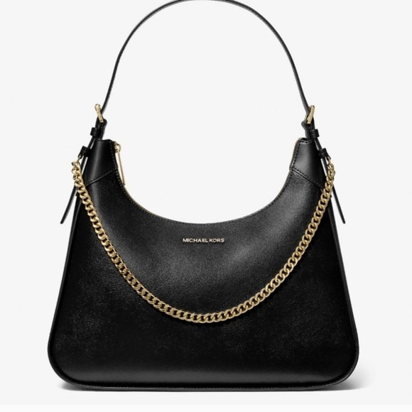 Michael Kors Wilma Black Shoulder Bag - Picture 1 of 6